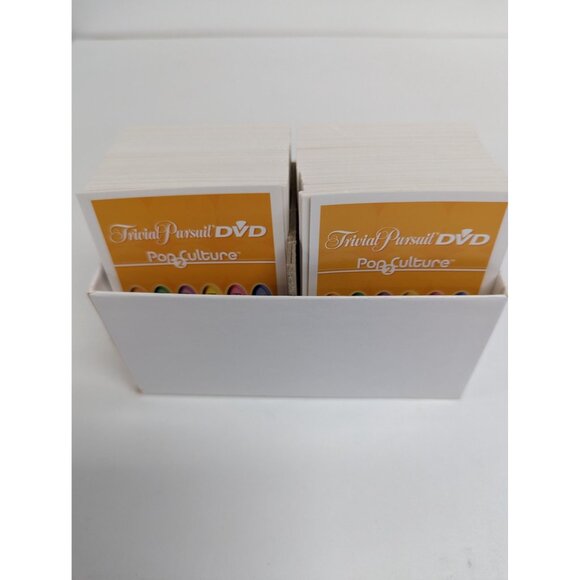 Hasbro 2005 Trivial Pursuit DVD Pop Culture 2 Game Replacement Cards in Box - Picture 3 of 4